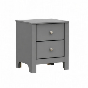 Sami Youth 2-Drawer Nightstand in Grey