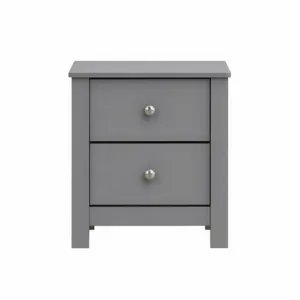 Sami Youth 2-Drawer Nightstand in Grey