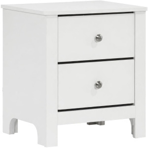 Sami Youth 2-Drawer Nightstand in White