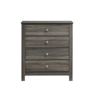 Sami Youth 4-Drawer Chest in Grey