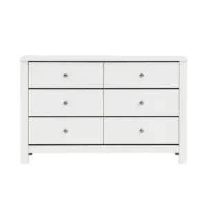 Sami Youth 6-Drawer Dresser in White