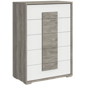San Matteo 5-Drawer Chest in Dual Tone
