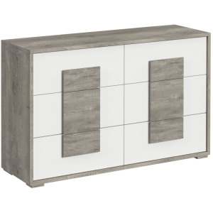 San Matteo 6-Drawer Dresser in Dual Tone