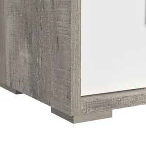 San Matteo Dresser and Mirror Set in Dual Tone