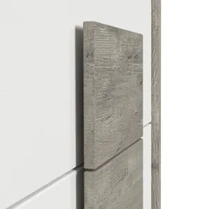 San Matteo Dresser and Mirror Set in Dual Tone