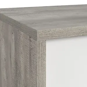 San Matteo Dresser and Mirror Set in Dual Tone