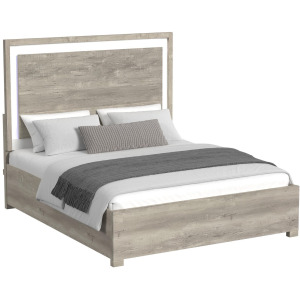 San Matteo King Bed with LED in Dual Tone
