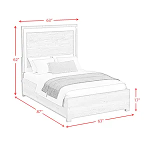 San Matteo Queen Bed with LED in Dual Tone