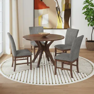 Santa Barbara Round Dining Table in Walnut