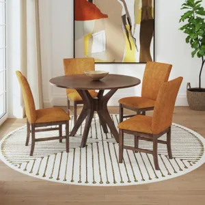 Santa Barbara Round Dining Table in Walnut