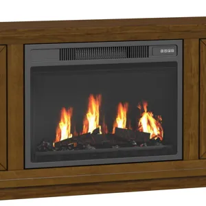 Santa Barbara KIT - 60" TV Console in Walnut w/23" Fireplace Insert