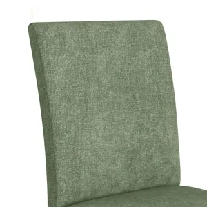 Santa Barbara Dining Side Chair with Avocado Fabric in Walnut (2 Per Carton)