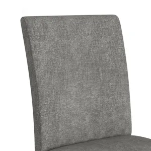 Santa Barbara Dining Side Chair with Dark Grey Fabric in Walnut (2 Per Carton)