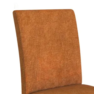 Santa Barbara Dining Side Chair with Orange Fabric in Walnut (2 Per Carton)