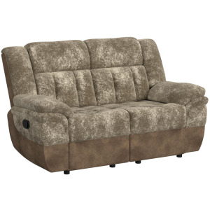 Santorini Motion Loveseat in Dillon/Shire Cappuccino