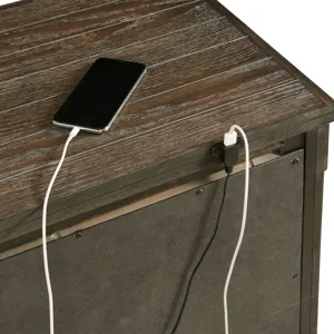 Scott Nightstand W/USB Dark Finish