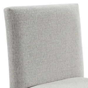 Seneca Counter Side Chair with Grey Fabric in Brown (2 Per Carton)