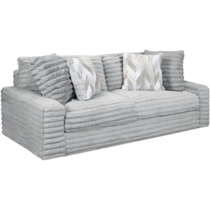 Serene Loveseat in Hush Moonstruck with 4 Pillows
