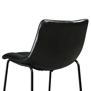 Seth 25\" Distressed Black Counter Stool (2 Per Carton)