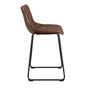 Seth 25\" Distressed Cappuccino Counter Stool (2 Per Carton)