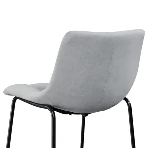 Seth ( QSD6099-5B) 30\" Linen Grey Bar Stool (2 Per Carton)