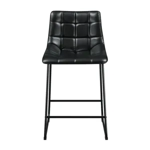 Seth 25\" Distressed Black Counter Stool (2 Per Carton)