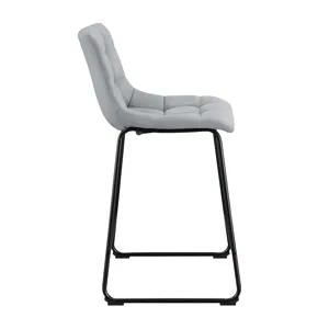 Seth ( QSD6099-5B) 30\" Linen Grey Bar Stool (2 Per Carton)
