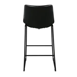 Seth ( QSD6099-5B) 30\" Distressed Black Bar Stool (2 Per Carton)
