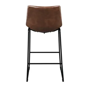 Seth ( QSD6099-5B) 30\" Distressed Cappuccino Bar Stool (2 Per Carton)