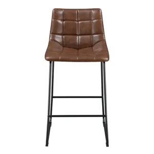 Seth ( QSD6099-5B) 30\" Distressed Cappuccino Bar Stool (2 Per Carton)