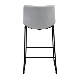 Seth ( QSD6099-5B) 30\" Linen Grey Bar Stool (2 Per Carton)