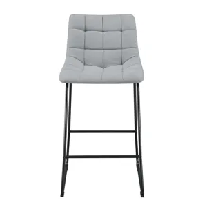 Seth ( QSD6099-5B) 30\" Linen Grey Bar Stool (2 Per Carton)