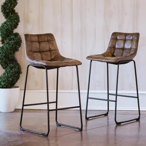 Seth ( QSD6099-5B) 30\" Brown Bar Stool (2 Per Carton)
