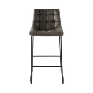Seth ( QSD6099-5B) 30\" Grey Bar Stool (2 Per Carton)