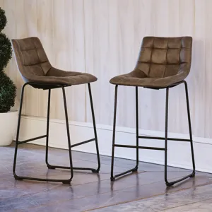 Seth ( QSD6099-5B) 30\" Grey Bar Stool (2 Per Carton)