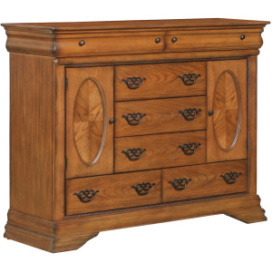 (B4850-11) Shenandoah- Bureau, 7 Drawers- Classic Oak