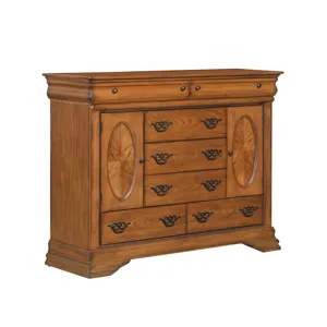 (B4850-11) Shenandoah- Bureau, 7 Drawers- Classic Oak