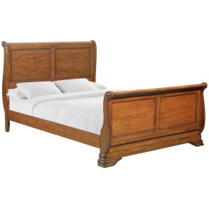 (B4850-54F) Shenandoah- Full Sleigh Bed- Classic Oak