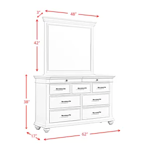 Slater 9-Drawer Dresser with Mirror