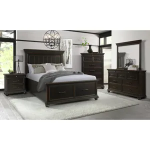 Slater Dresser & Mirror Set Black