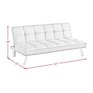 Smash Sleeper Sofa in Sandra Grey
