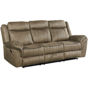 Sorrento Motion Sofa with Dropdown in T101 Brown