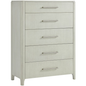 South Beach 5-Drawer Chest in Almond White