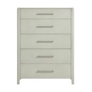 South Beach 5-Drawer Chest in Almond White