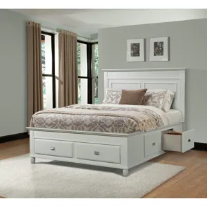 Spencer Full Storage Bed White