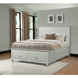 Spencer Full Storage Bed White