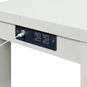 Stone Occasional Bar Table Single Pack in White (Table + Three Stools)