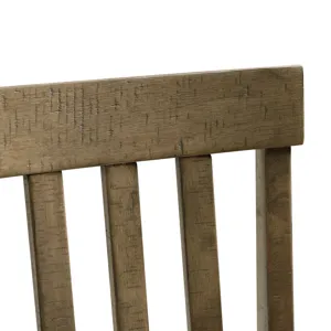 Stone Counter Wooden Slat Back Counter Side Chair Grey (2 Per Pack)