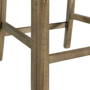 Stone Counter Wooden Swirl Back Side Chair Grey (2 Per Pack)