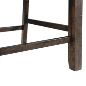 Stone Counter Wooden Swirl Back Side Chair Charcoal (2 Per Pack)